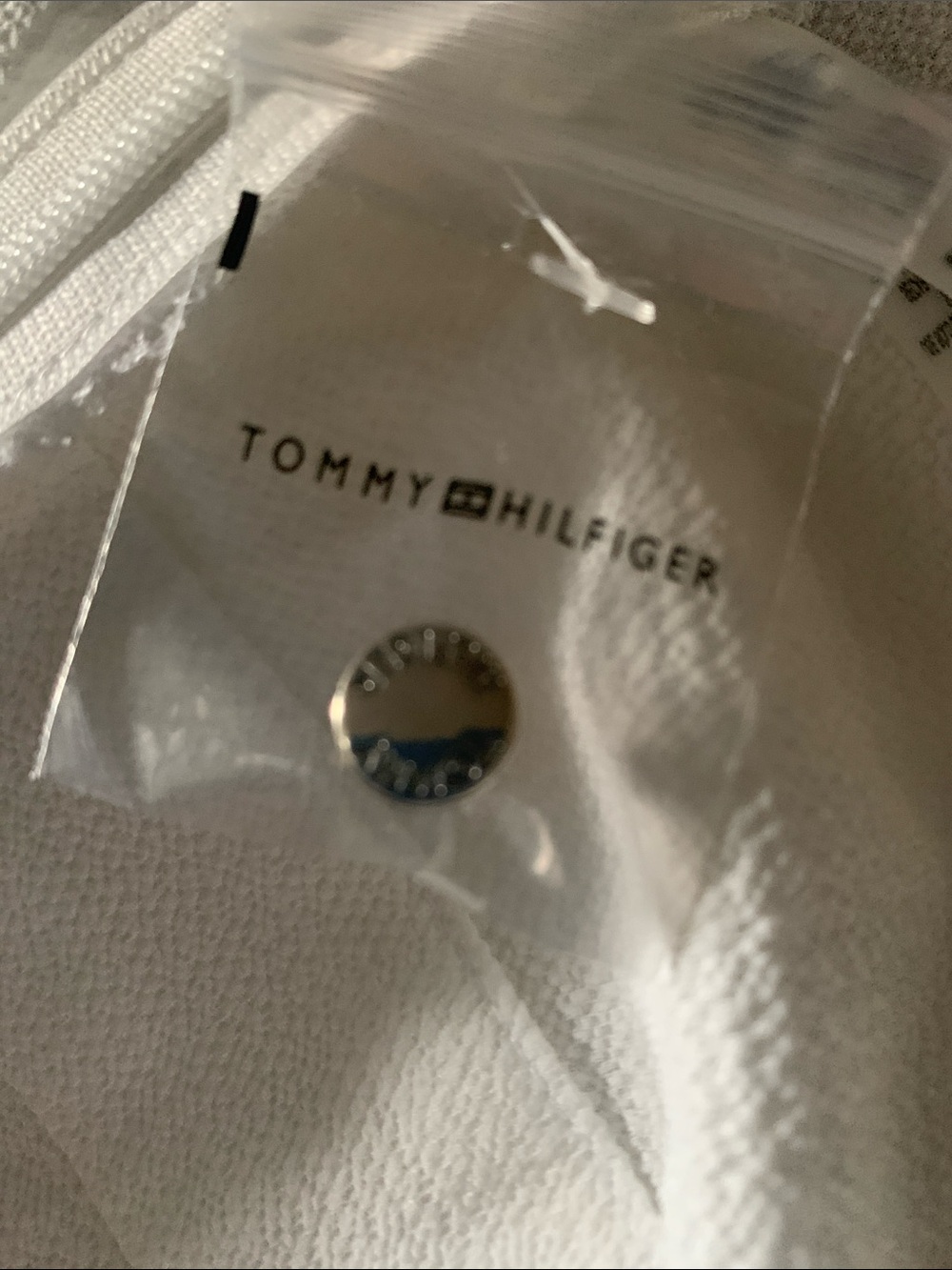 Tommy Hilfiger White Surplice Peplum Blouse - Picture 9 of 9